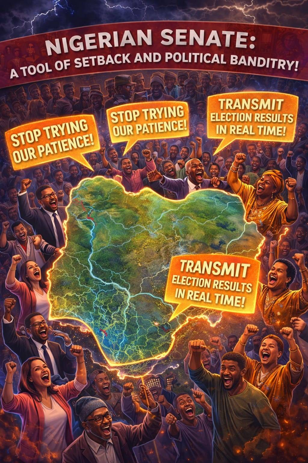 The will of the people is supreme. Nigerians have spoken loud and clear.
Real time electronic transm...