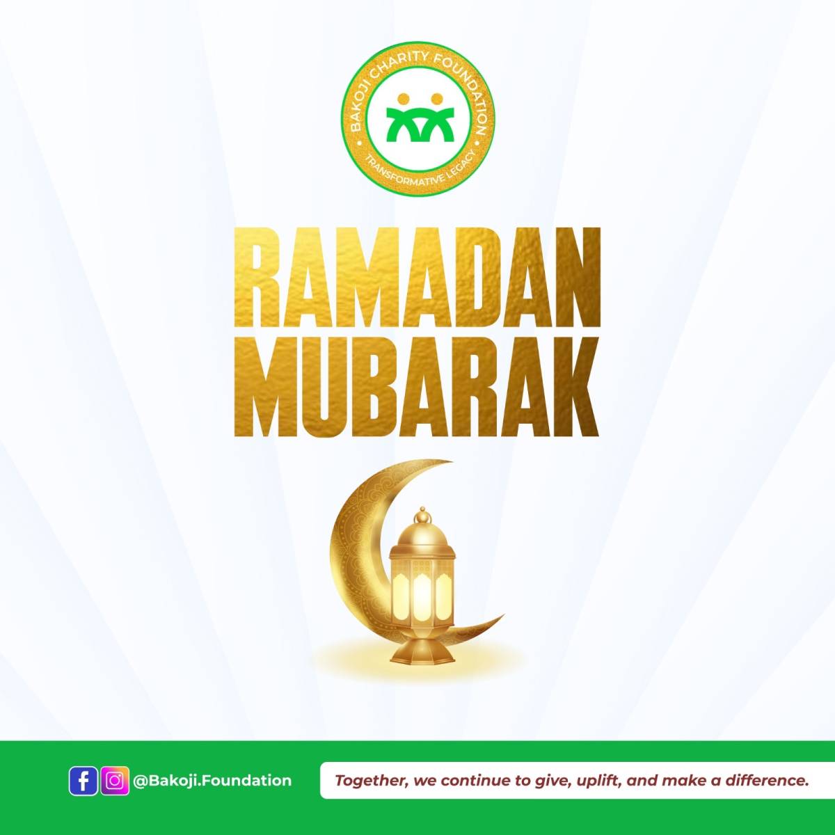 Ramadan Kareem to everyone from @Bakoji.Foundation!