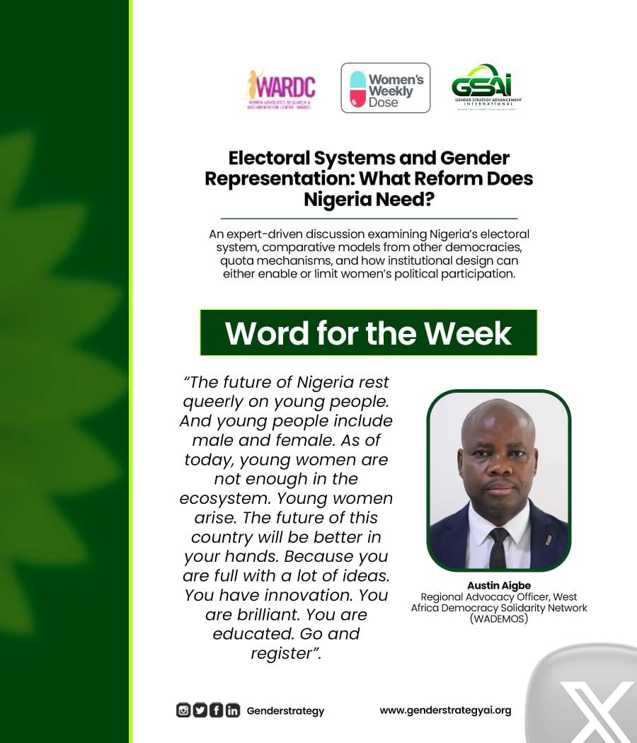 Check out the word for the week.

#ElectoralReform