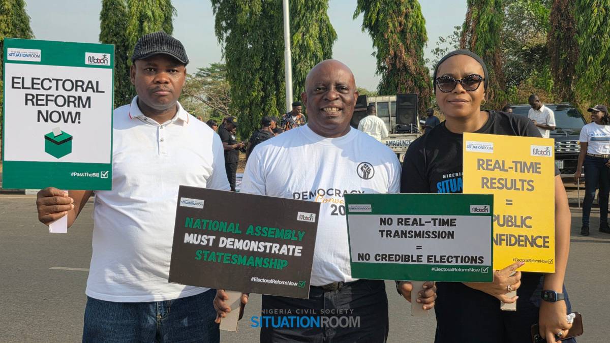 We stood for #ElectoralReform that promotes transparency and accountability.