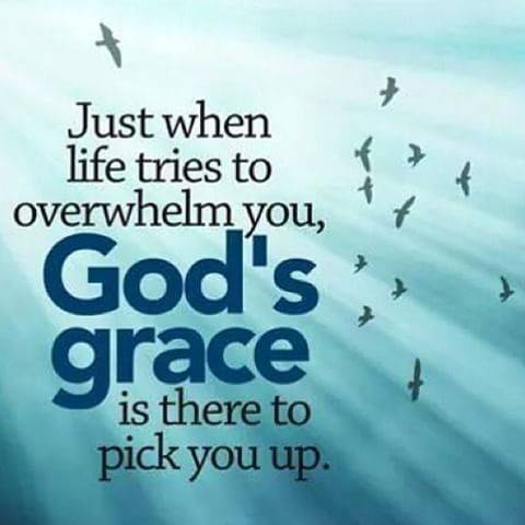 When life feels heavy
and the weight is too much to carry,
remember this:
God’s grace never runs...