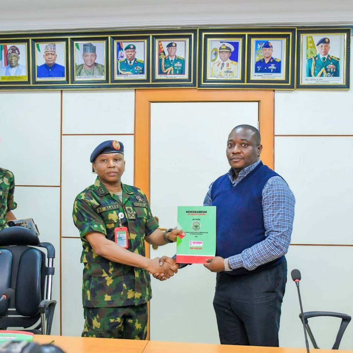 EIB Group has signed an agreement with the Defence Industries Corporation of Nigeria (DICON).