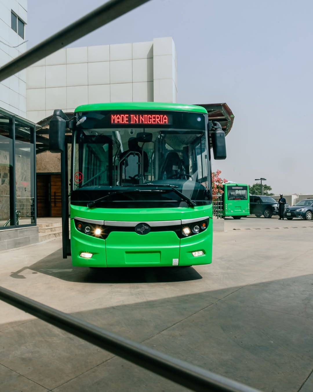 An electric bus manufactured by NEV Electric Limited, a Nigerian bus manufacturer. NEV Electric mana...