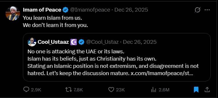 Is it necessary for you to explain why Christianity and Islam must disappear from Africa?