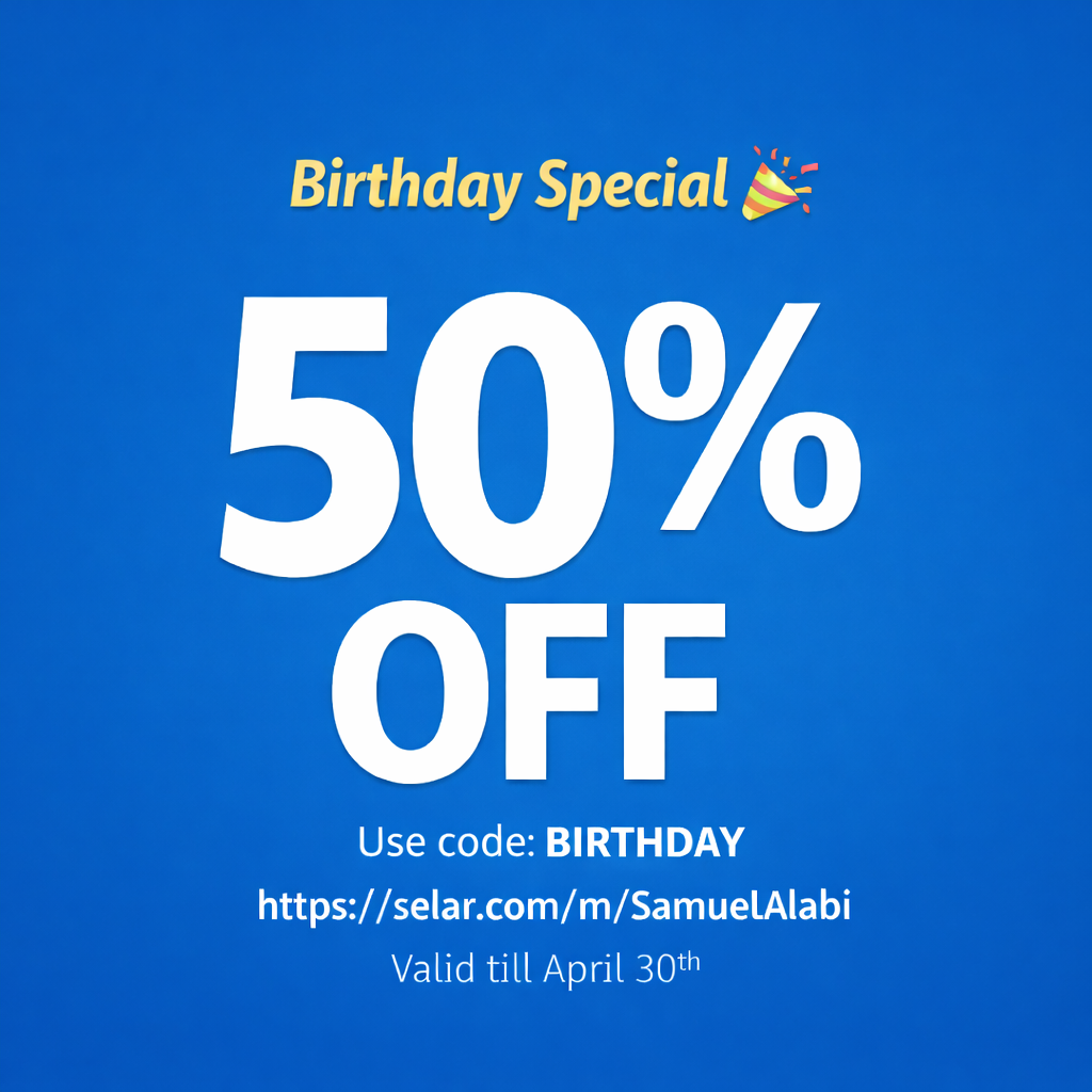 Thank you for the birthday wishes โ I really appreciate it ๐
As part of the celebration, Iโm givin...