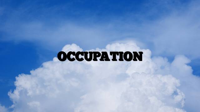 In continuation of of our Lesson 1, let's dissect "Agriculture as an occupation...".
An occupation...