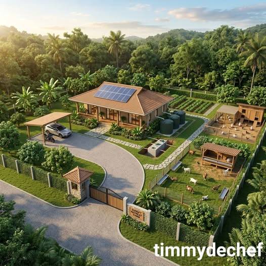 Get a load of this...
A sustainable home sitting on an integrated 1 hectare farm (10,000 square mete...