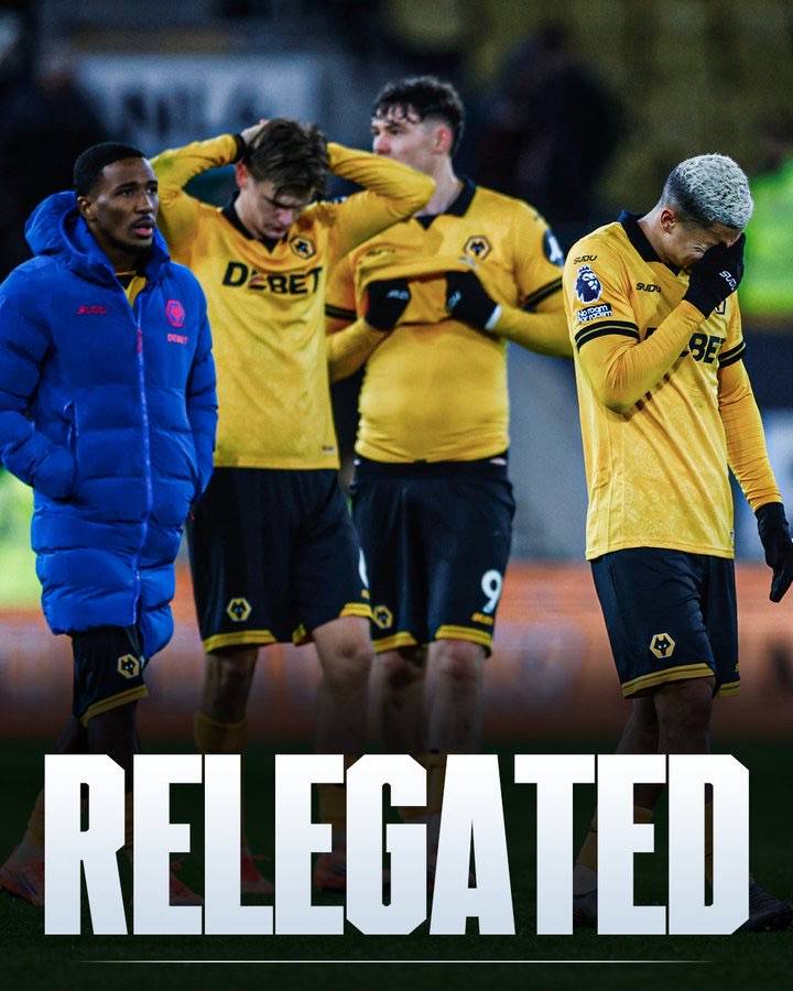 Wolve has relegated to the championship