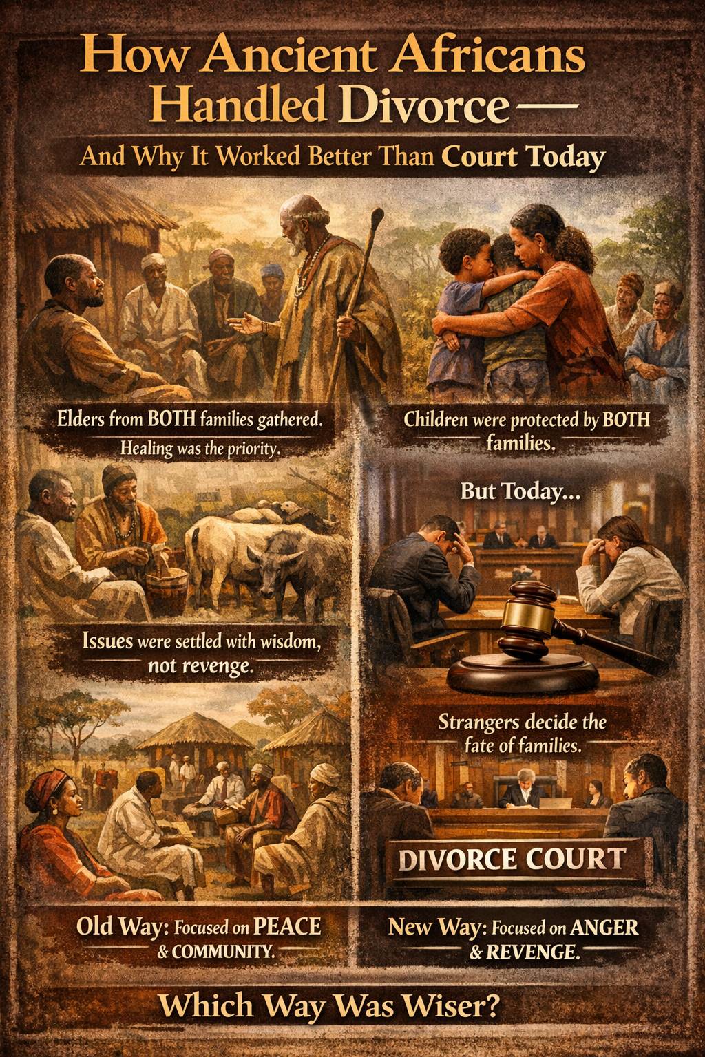 “How Ancient Africans Handled Divorce — And Why It Worked Better Than Court Today
#Lekeelekee