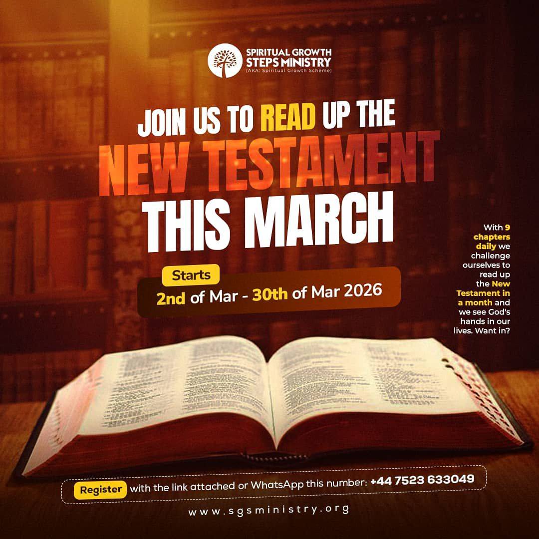 I joined thousands of other believers worldwide in reading the entire NEW TESTAMENT in just one mont...