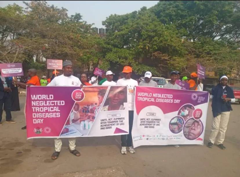 Participants at the World Neglected Tropical Diseases Day awareness walk in Abuja warned that NTDs a...