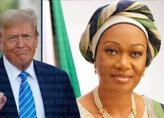 Trump to Tinubu's Wife: We are honoured to be joined by Nigeria's First Lady who serves as a pastor...