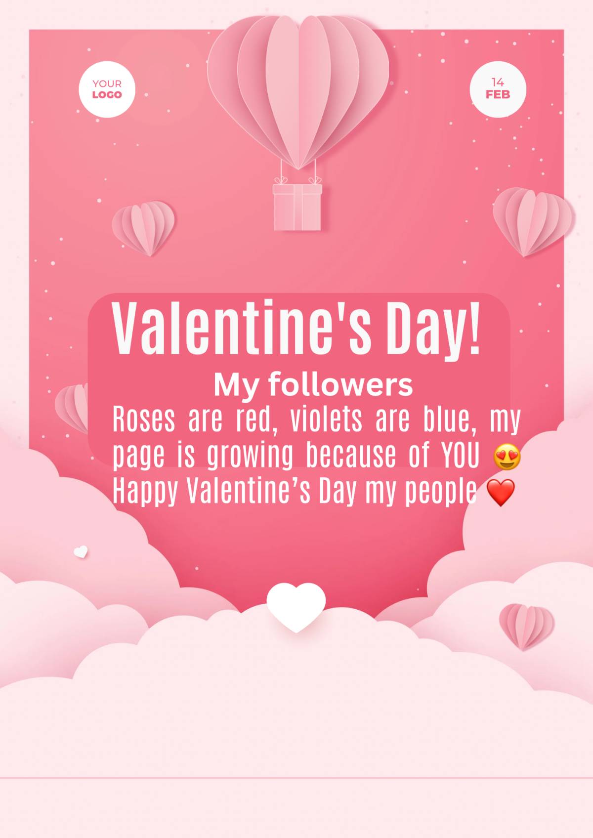 Love is support. Love is engagement. Love is community. Thank you for being part of mine. Happy Vale...