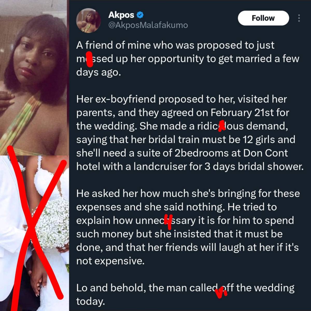 Bride-to-Be’s Extra√Δgant DemΔnds Foяce Fiancé to Call Off Wedding
My opinion >>>> 🤔
This is a cla...