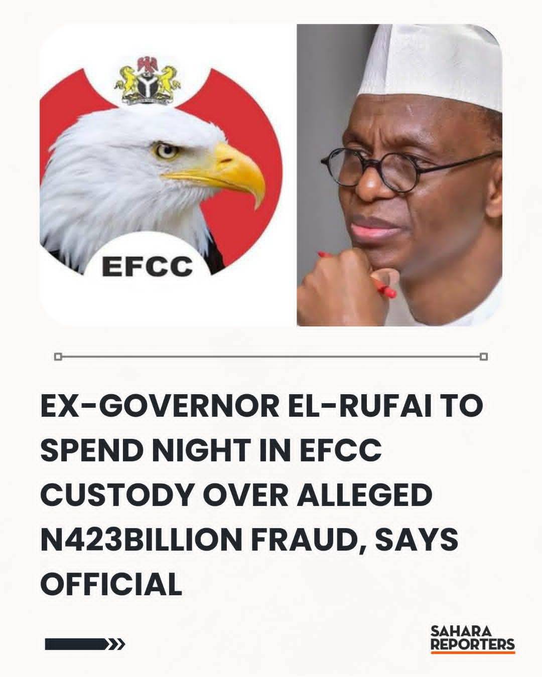 Ex-Governor El-Rufai To Spend Night In EFCC Custody Over Alleged N423billion Fraud, Says Official
Fu...