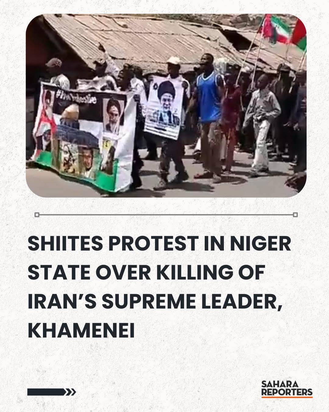 Shiites Protest In Niger State Over Killing Of Iran’s Supreme Leader, Khamenei
Full story in the c...