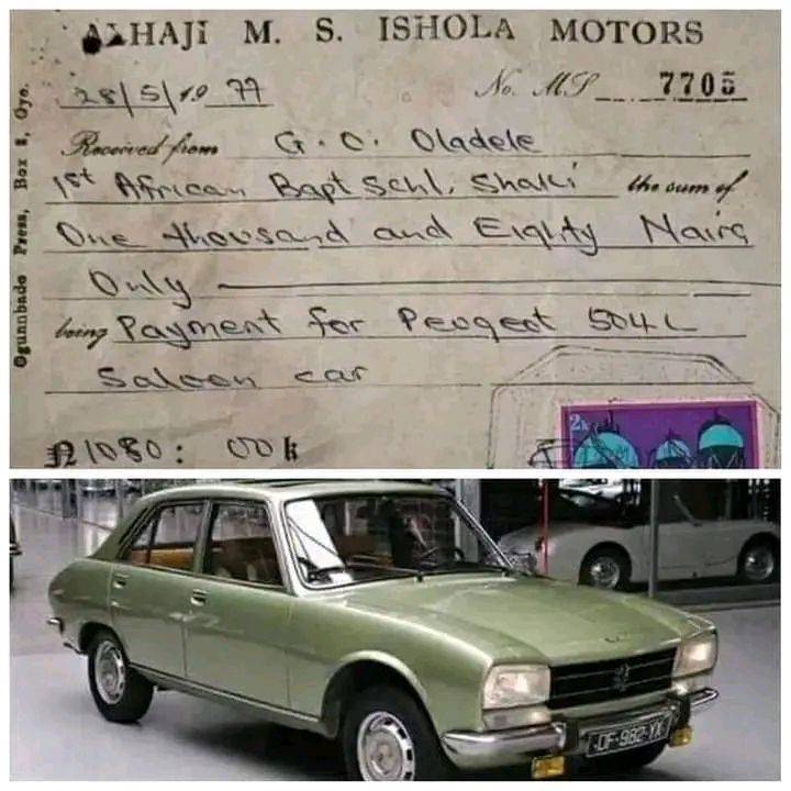 1080 that cannot buy a loaf of bread today is what someone use in buying a car.
