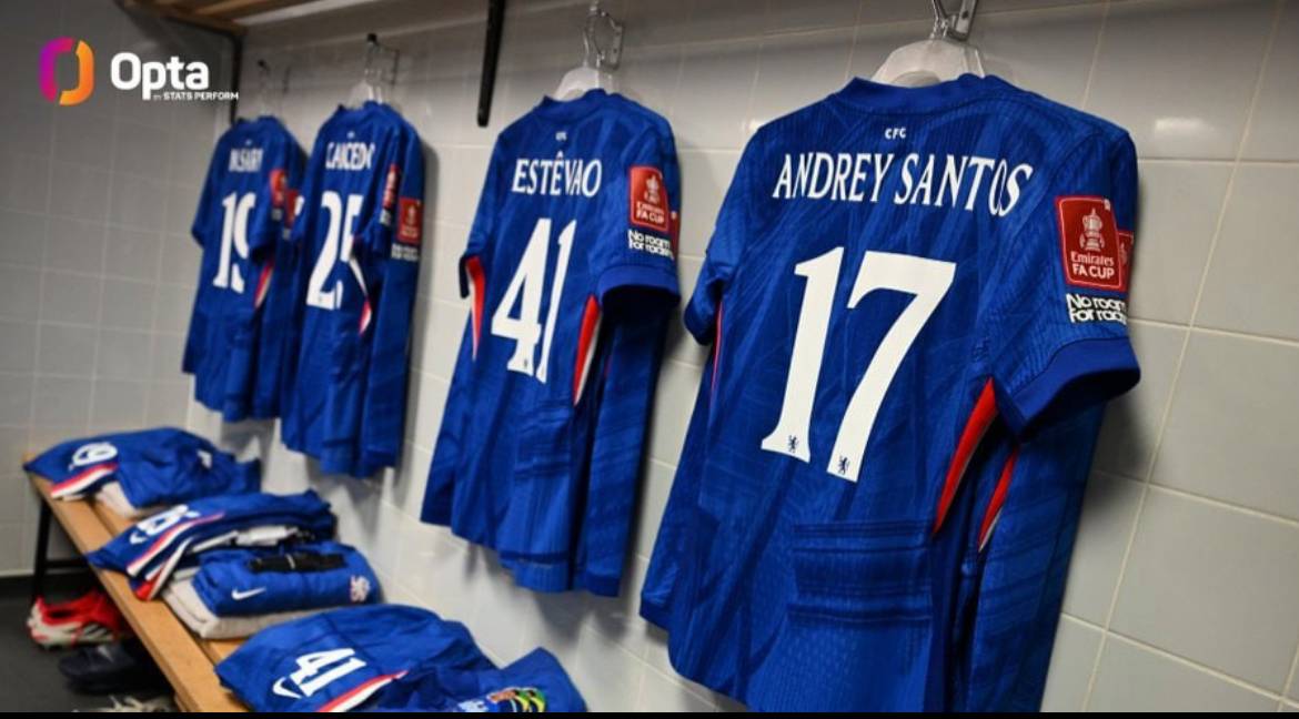 For a 105th consecutive game in all competitions, Chelsea have named a starting XI without a single...