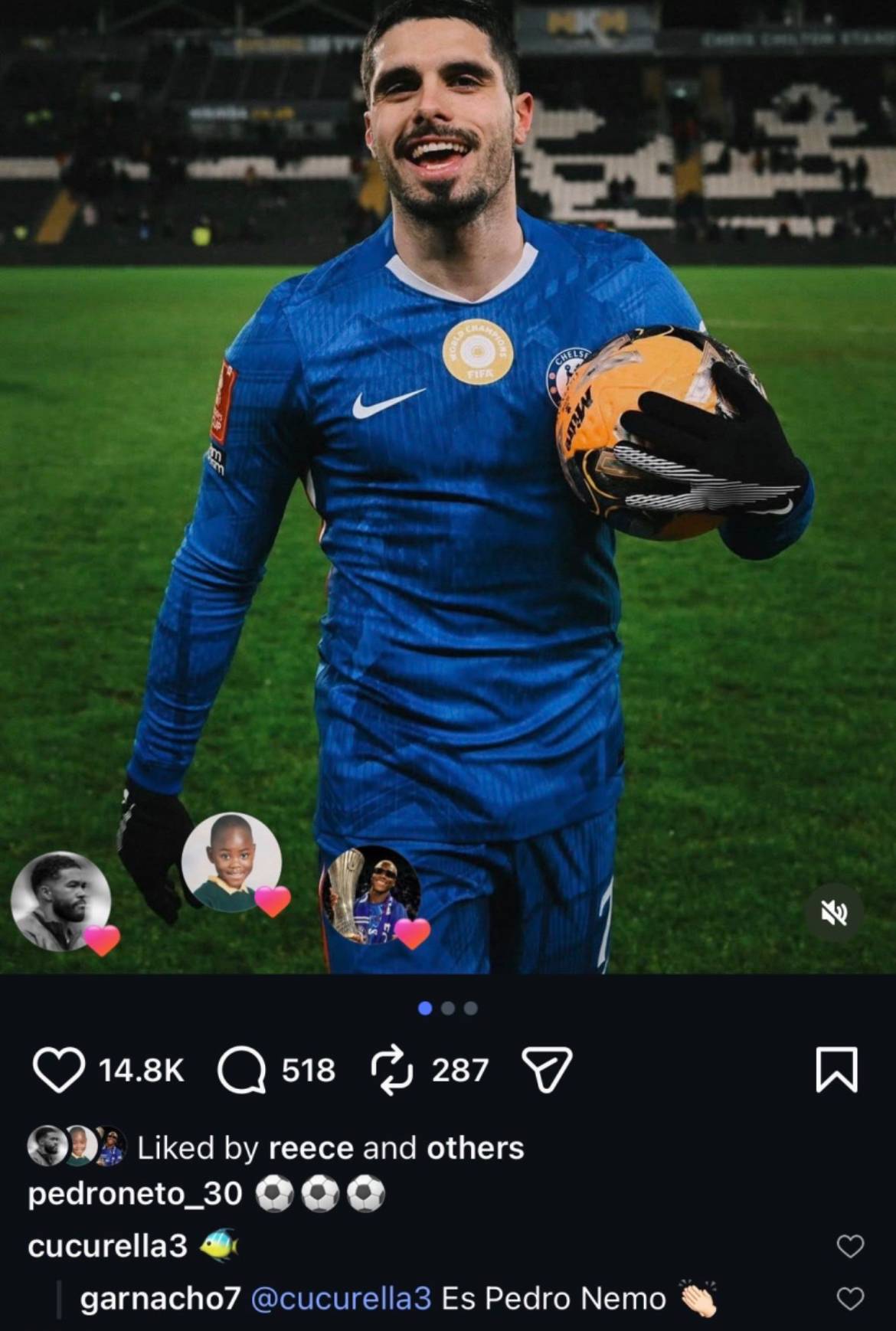 Pedro Neto on Instagram ⚽️⚽️⚽️
#CFC | #Chelsea | #EmiratesFACup
📲 @CFC_ChelseaFC