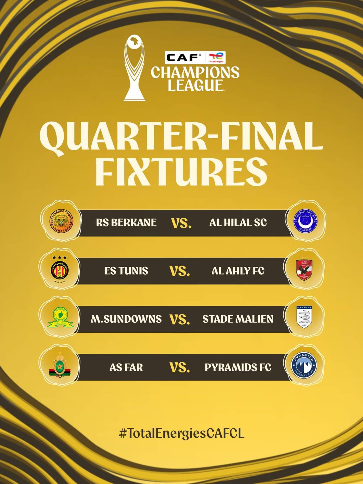 If you say you can wait for these fixtures, we don’t believe you.
The #TotalEnergiesCAFCL 2025/26...