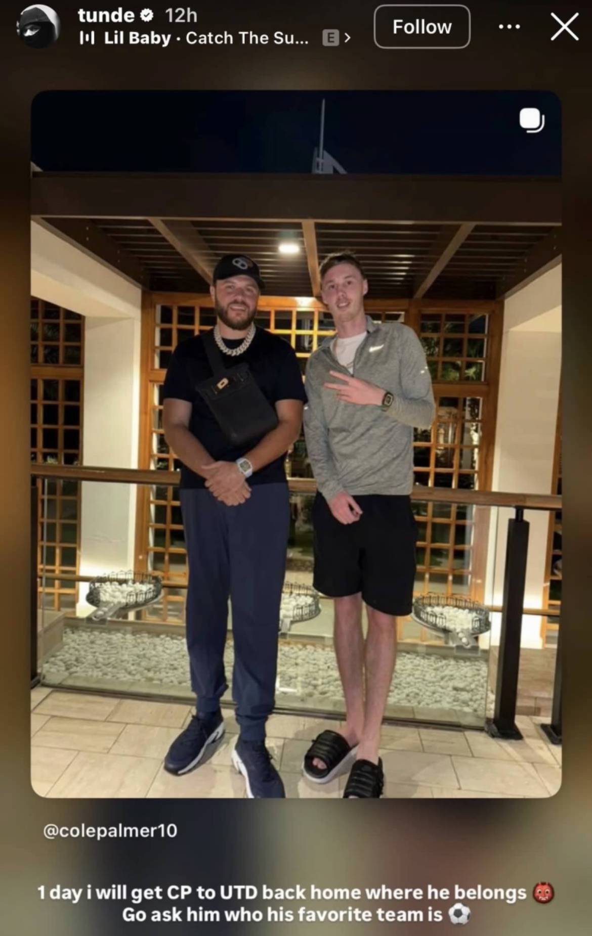 Cole Palmer’s friend on Instagram claims he will get Palmer back to Manchester United one day and th...