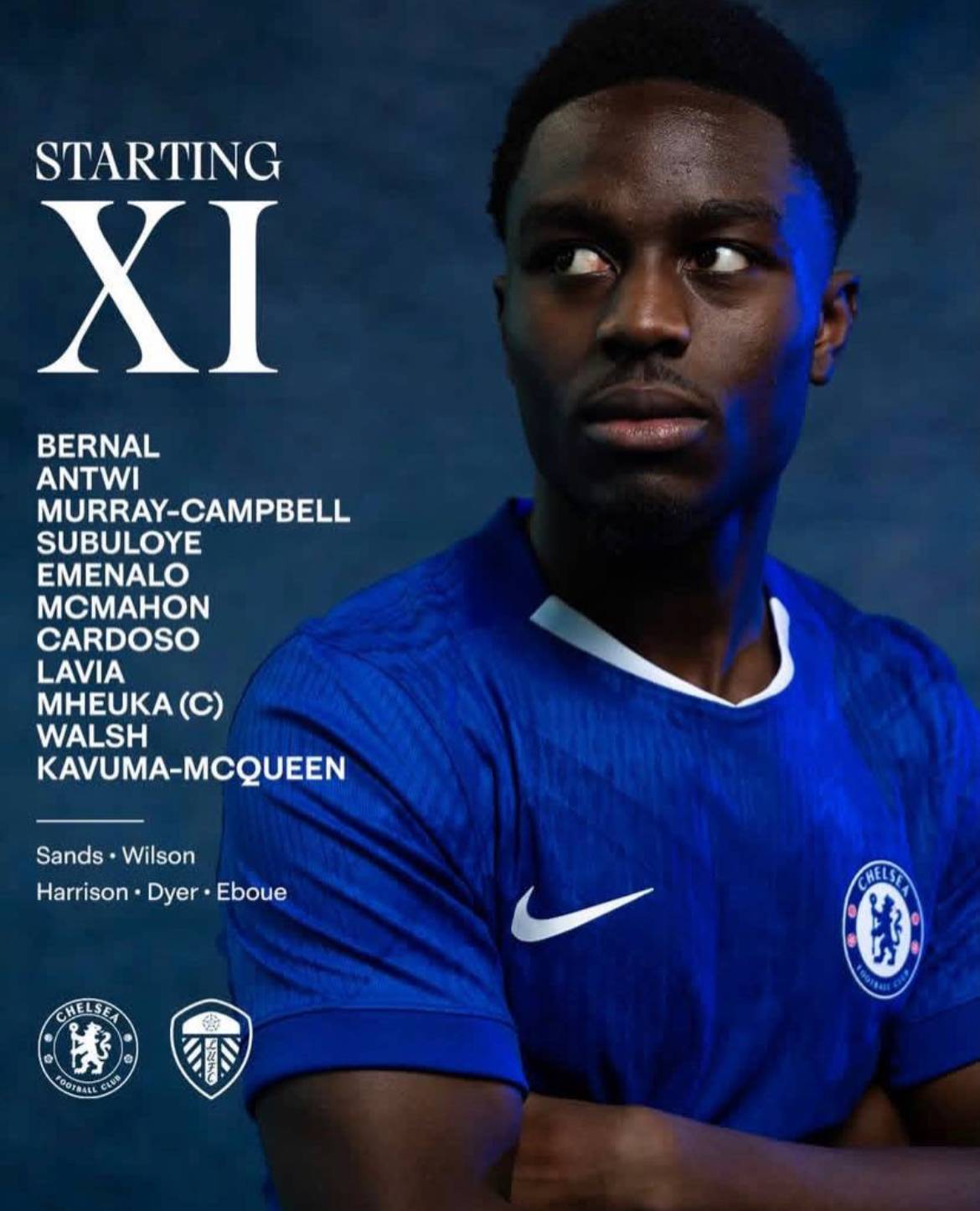 ๐จ Romeo Lavia starts for the Chelsea U21s in the 1pm KO vs. Leeds at Cobham.
Good luck, Romeo! ๐ค...