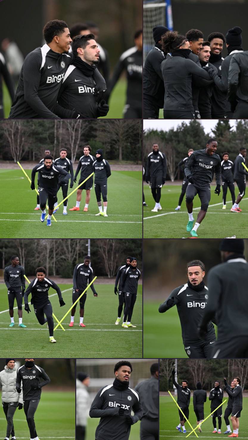 ๐ธ Today's training session ahead of Burnley clash! ๐ช๐ต (1/2)
#CFC | #Chelsea
๐ฒ CFC_ChelseaFC