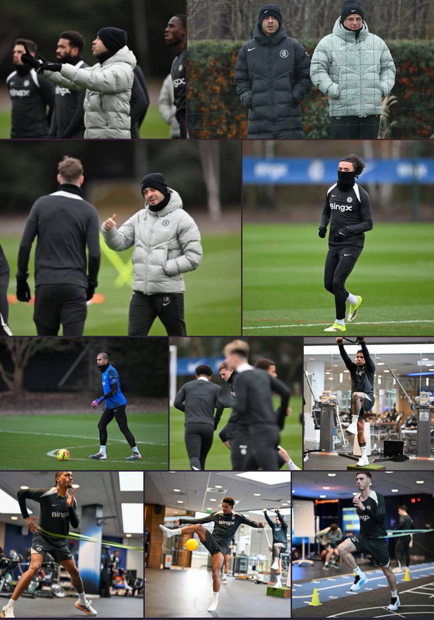 📸 Today's training session ahead of Burnley clash! 💪🔵 (2/2)

#CFC | #Chelsea

📲 CFC_ChelseaFC