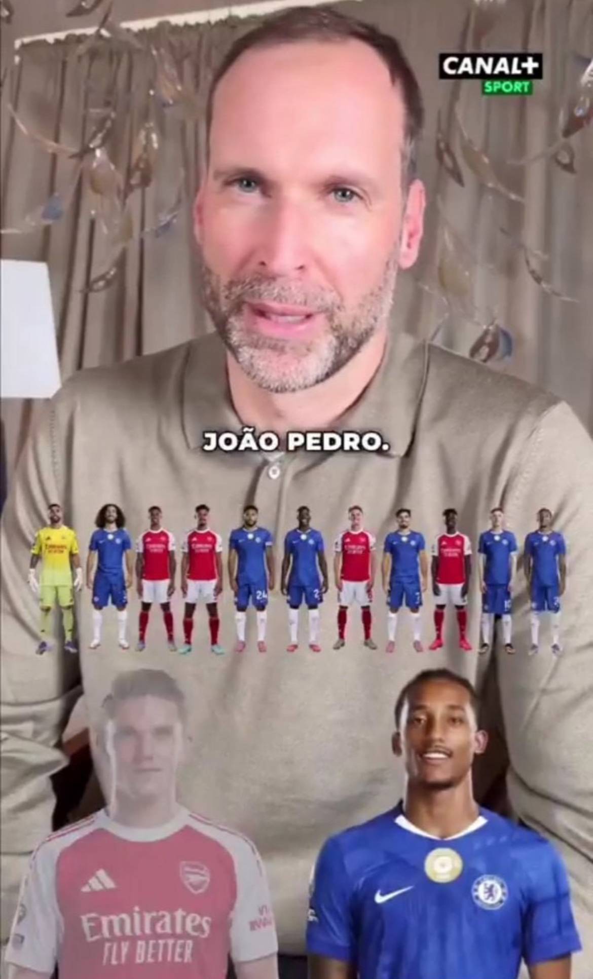 Petr Cech's combined Arsenal-Chelsea XI:
Raya over Sanchez
Reece over Timber
Cucurella over Calafio...
