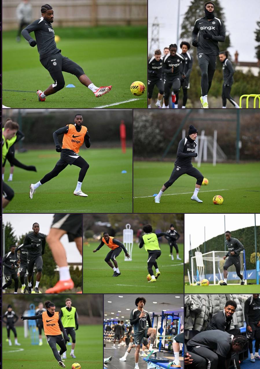 ๐ธ Today's training session ahead of Arsenal clash! ๐ช๐ต (4/4)
#CFC | #Chelsea
๐ฒ @CFC_ChelseaFC