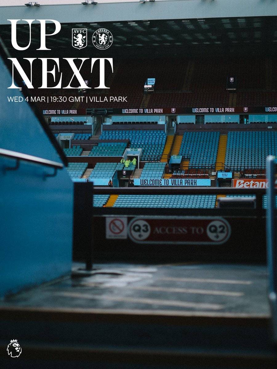 A midweek trip to Villa Park is up next.
#CFC | #Chelsea | #AVLCHE
๐ฒ @CFC_ChelseaFC