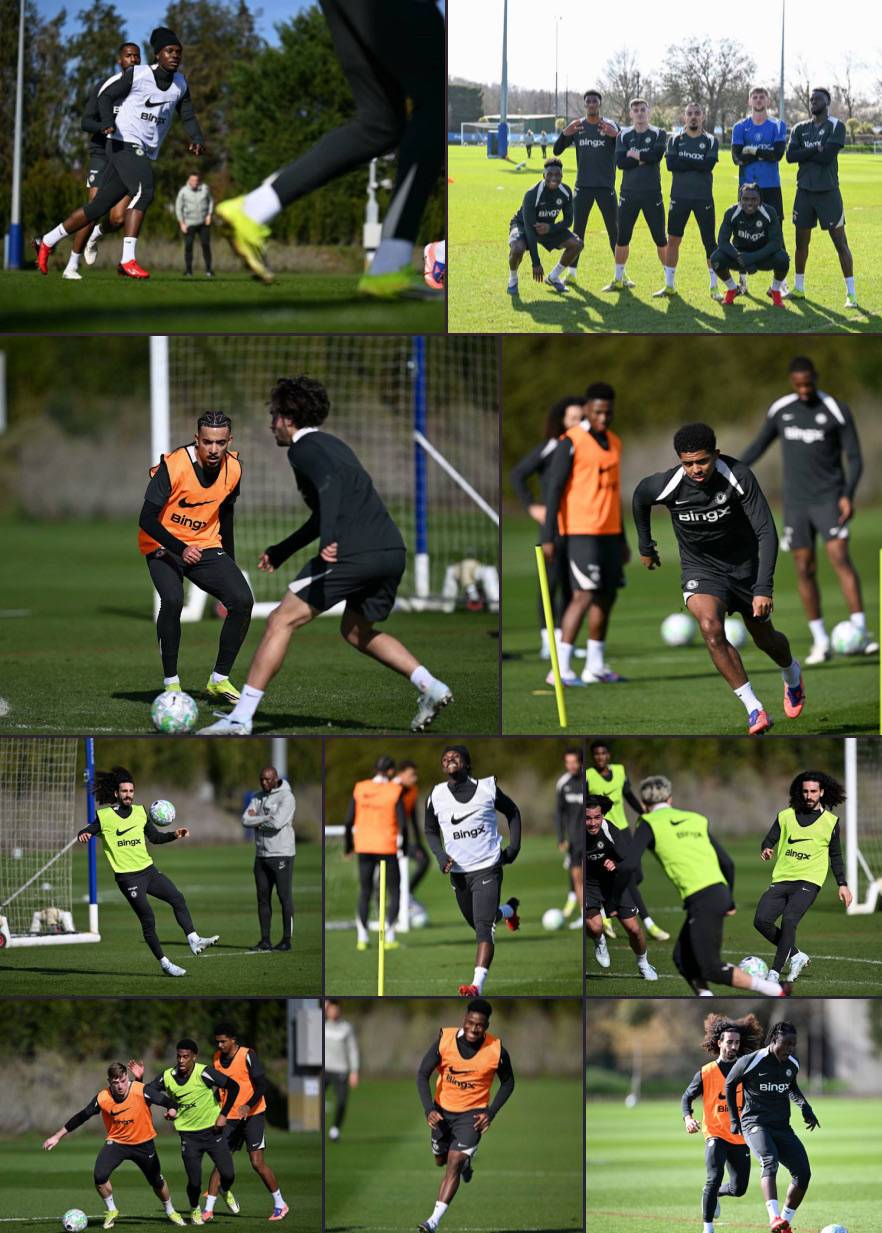 ๐ธ Today's training session ahead of Aston Villa clash! ๐ช๐ต
#CFC | #Chelsea | #AVLCHE
๐ฒ @CFC_C...