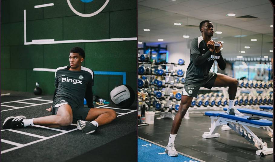 Building it up. 🧱

#CFC | #Chelsea 

📲 @CFC_ChelseaFC