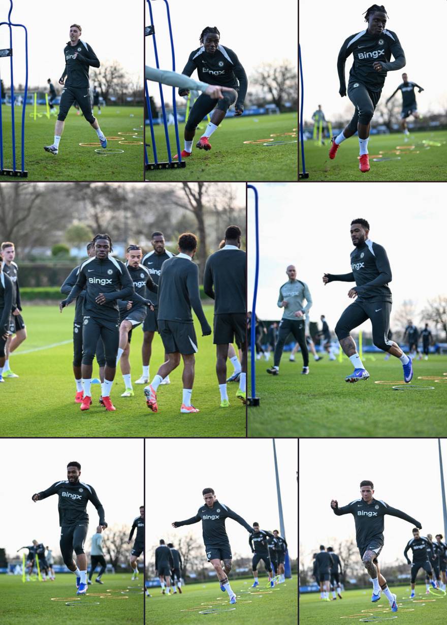 ๐ธ Today's training session ahead of Aston Villa clash! ๐ช๐ต (1/3)
#CFC | #Chelsea | #AVLCHE
๐ฒ @...