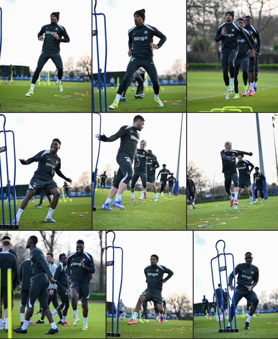 ๐ธ Today's training session ahead of Aston Villa clash! ๐ช๐ต (2/3)
#CFC | #Chelsea | #AVLCHE
๐ฒ @...