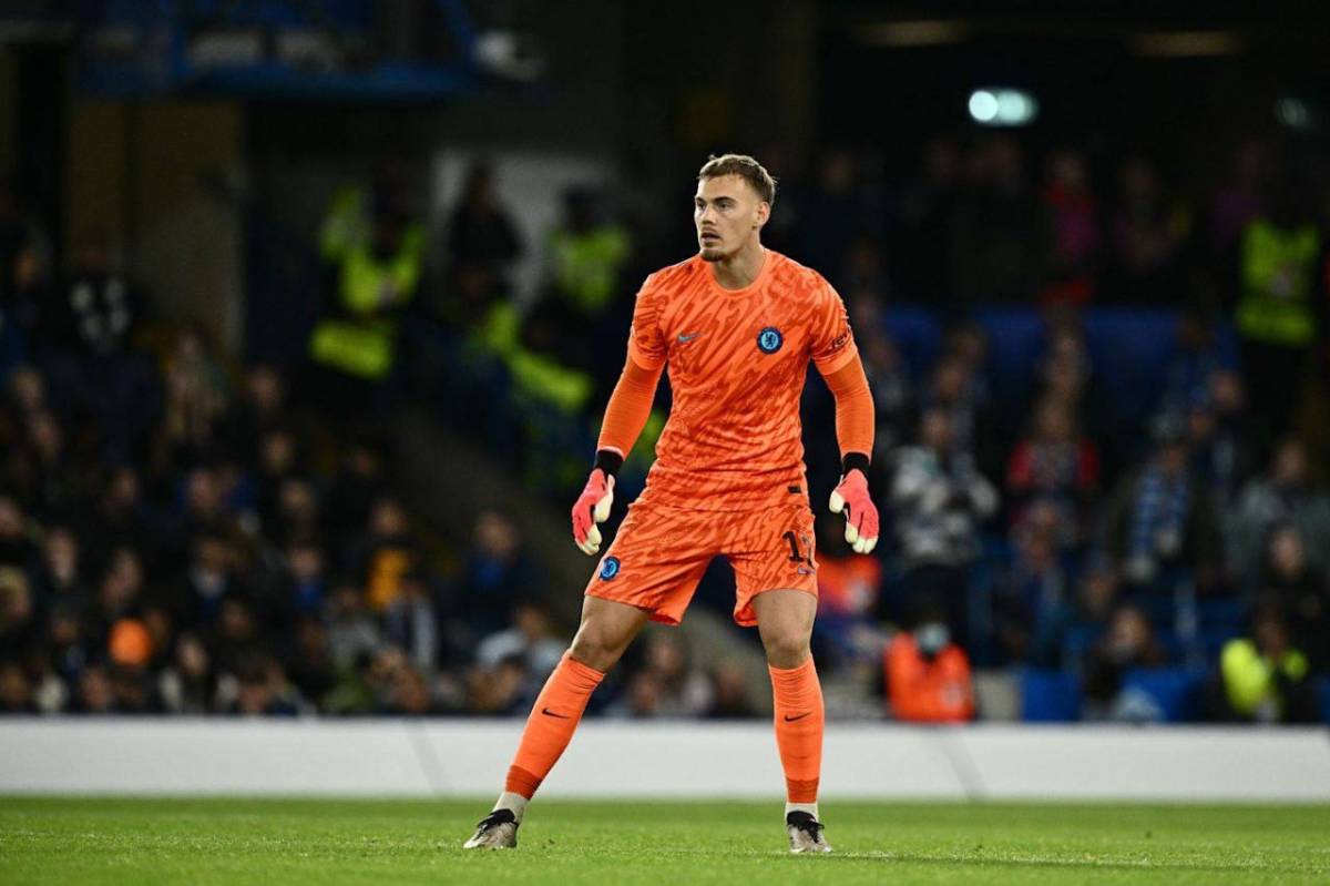 Filip Jorgensen also started away at Aston Villa last season when Marco Asensio's shot squirmed unde...