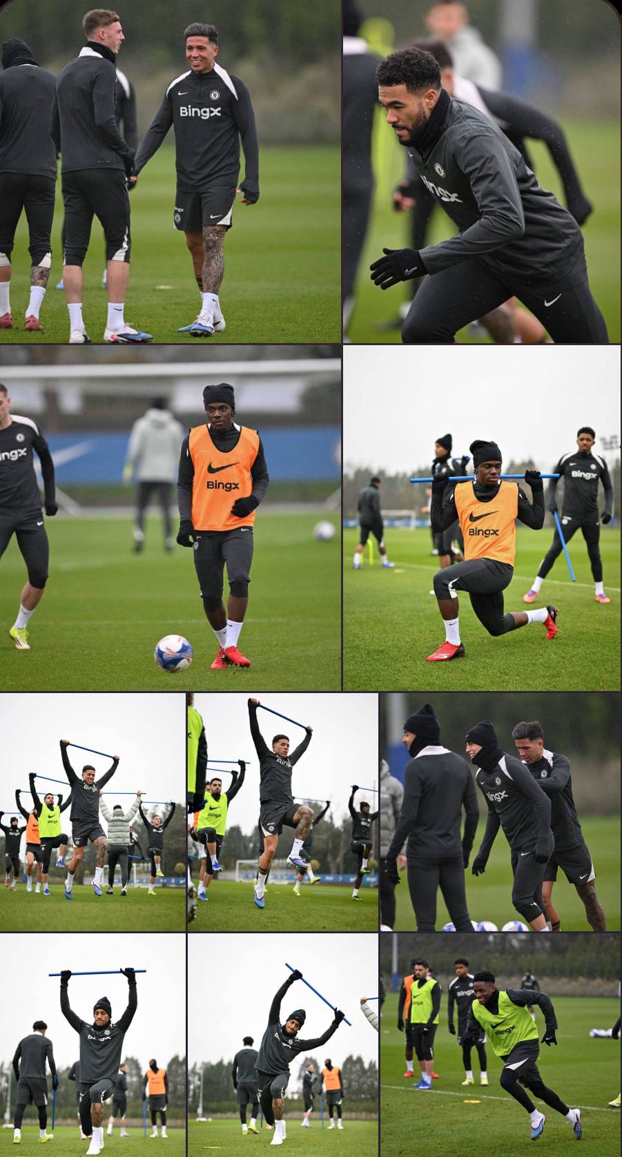 ๐ธ Today's training session ahead of Wrexham clash! ๐ช๐ต (1/3)
#CFC | #Chelsea | #EmiratesFACup...