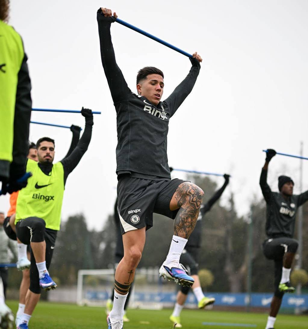 🚨Moises Caicedo, Marc Cucurella, Enzo Fernandez, Jamie Gittens and Cole Palmer all trained today....