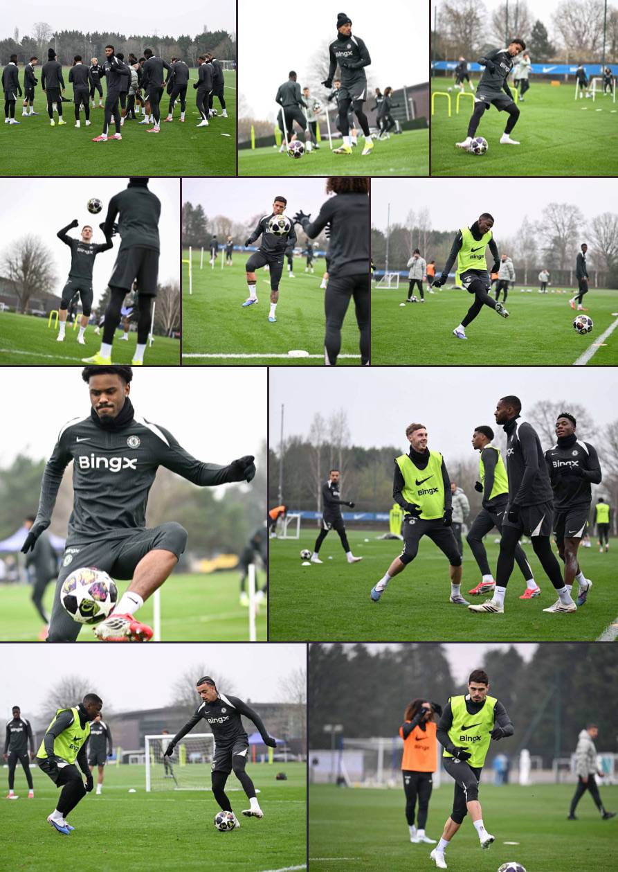 ๐ธ Today's training session ahead of PSG clash! ๐ช๐ต
#CFC | #Chelsea | #UCL
๐ฒ @CFC_ChelseaFC