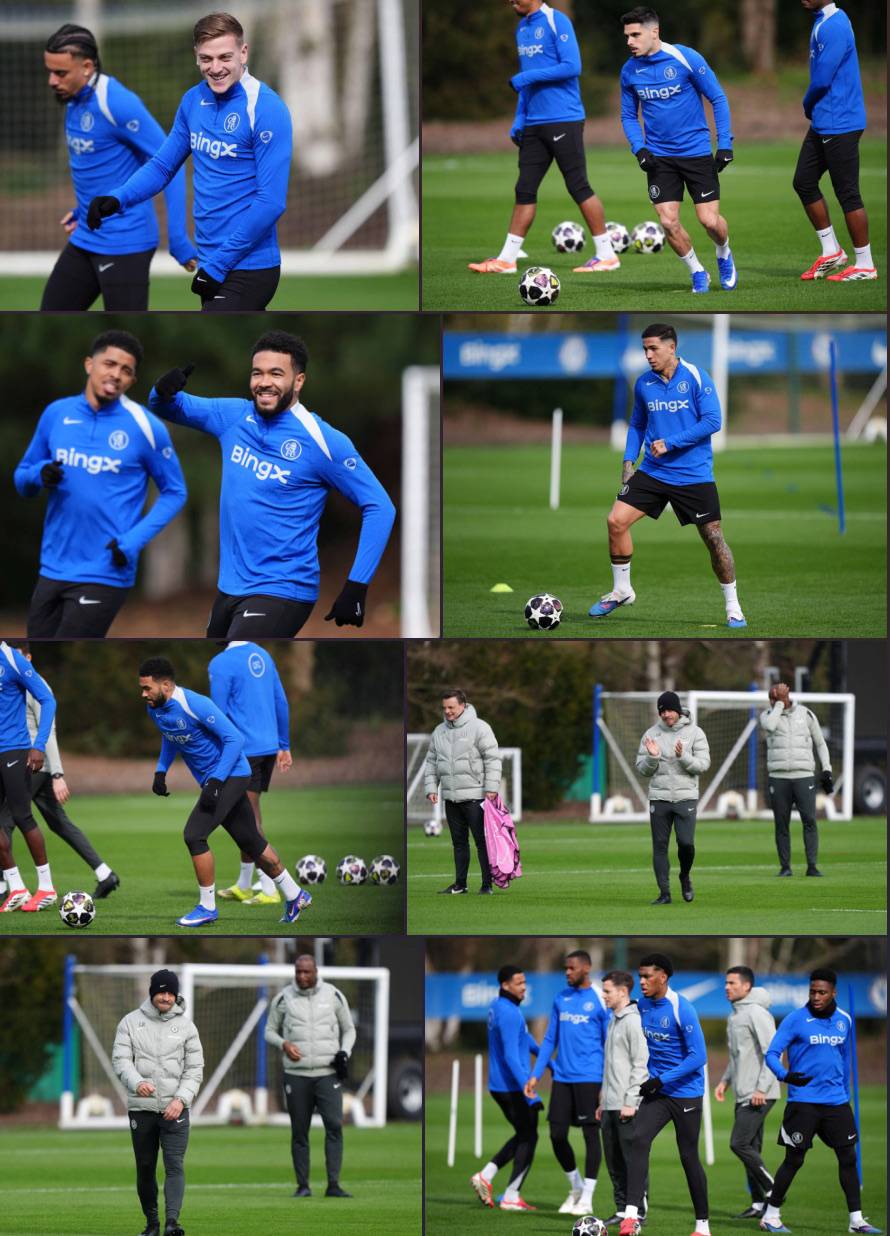 ๐ธ Today's training session ahead of PSG clash! ๐ช๐ต (2/3)
#CFC | #Chelsea | #UCL
๐ฒ @CFC_Chelsea...