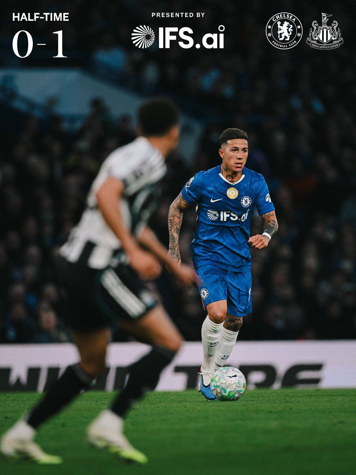 Half-time at SB.
#CFC | #Chelsea | #CHENEW
๐ฒ @CFC_ChelseaFC