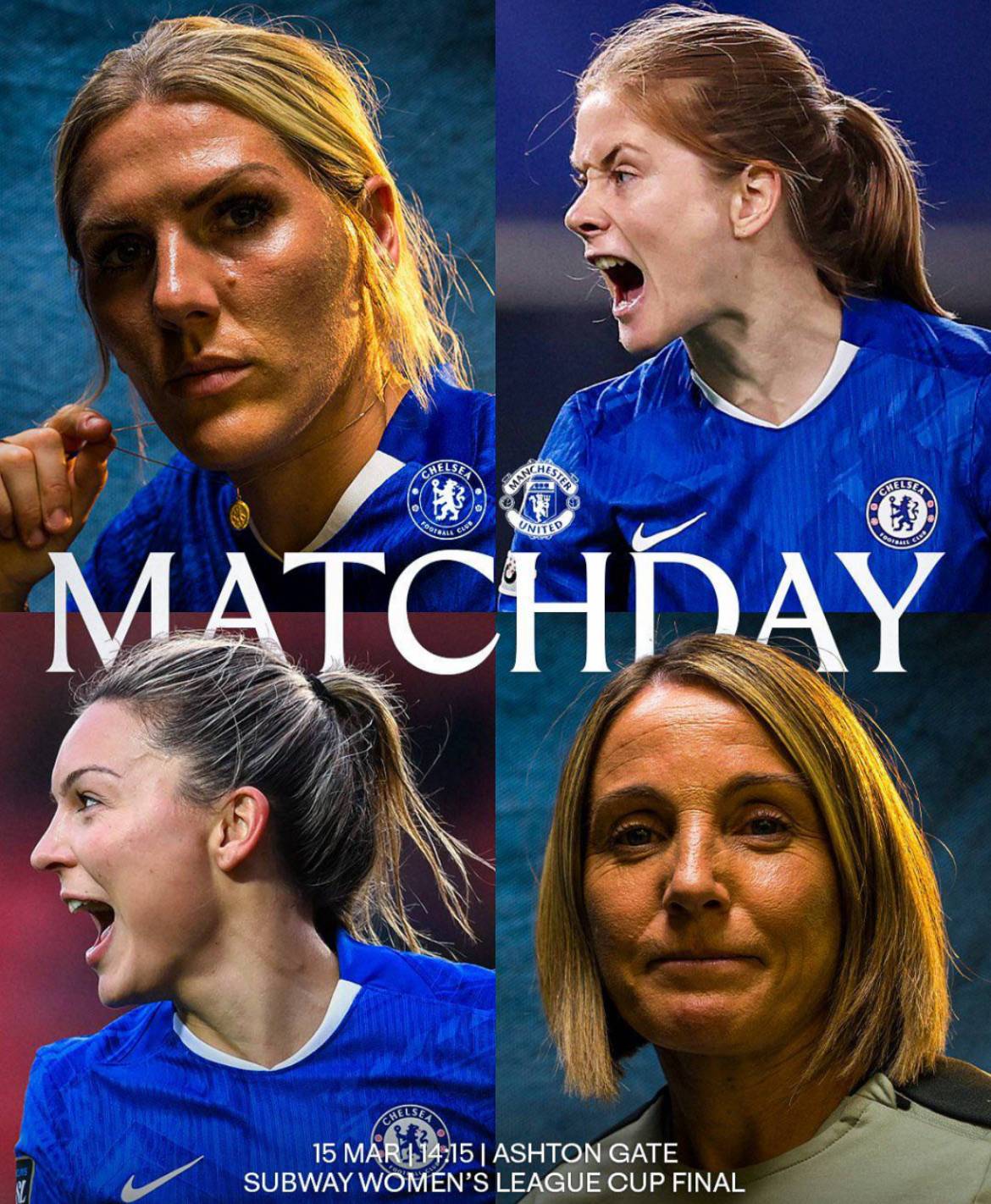 Itβs time for the final. π
#CFC | #Chelsea | #CFCW
π² @CFC_ChelseaFC