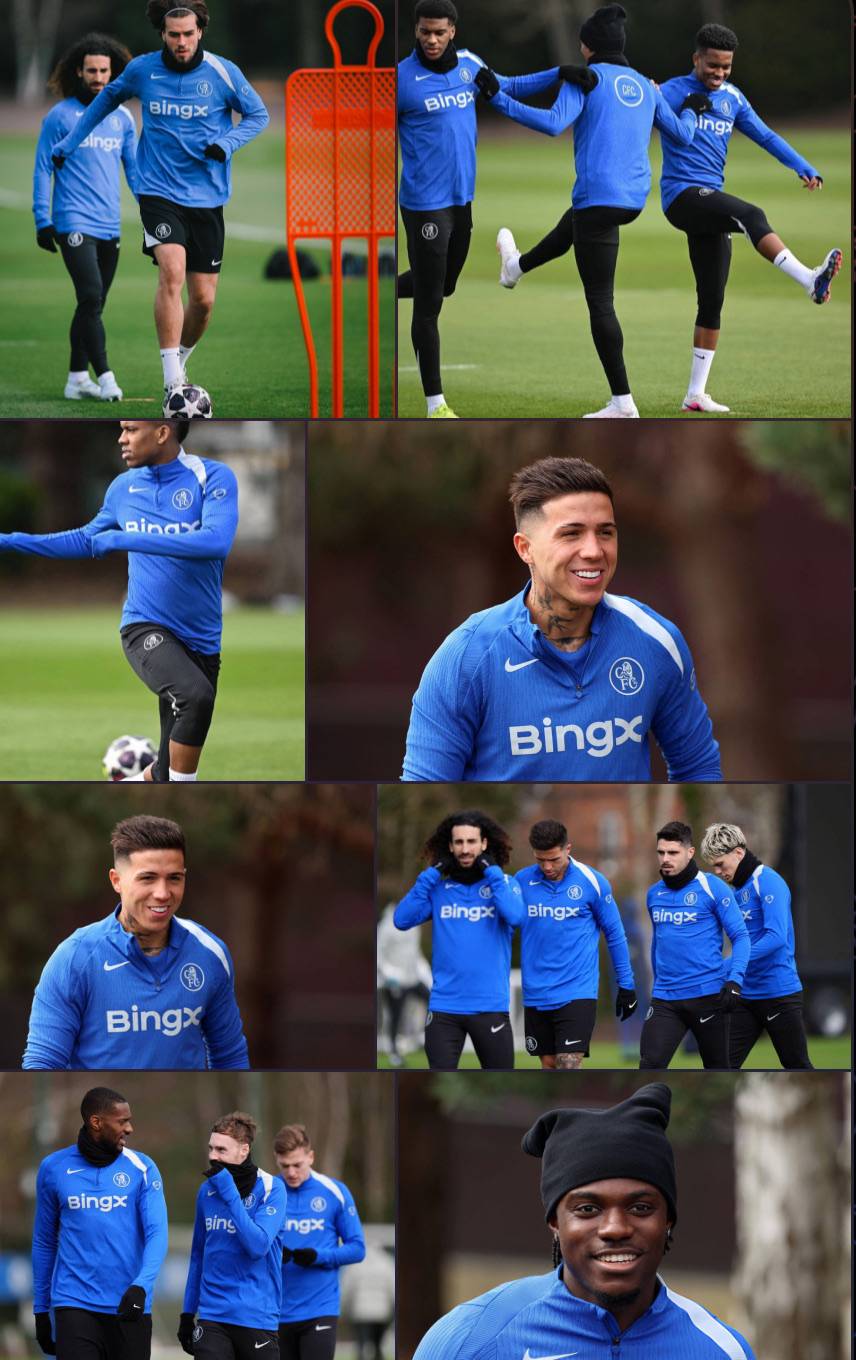 ๐ธ Today's training session ahead of PSG clash! ๐ช๐ต (1/3)
#CFC | #Chelsea | #UCL
๐ฒ @CFC_Chelsea...