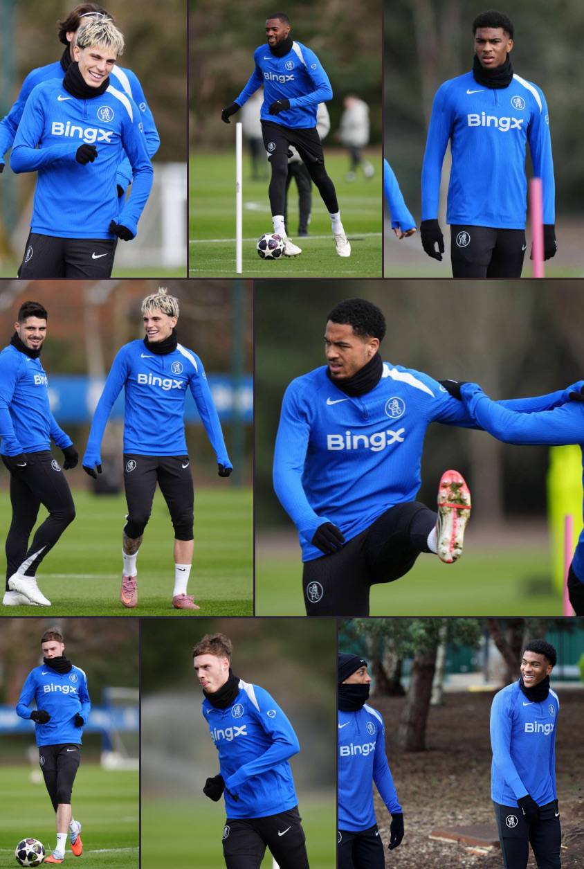 ๐ธ Today's training session ahead of PSG clash! ๐ช๐ต (2/3)
#CFC | #Chelsea | #UCL
๐ฒ @CFC_Chelsea...