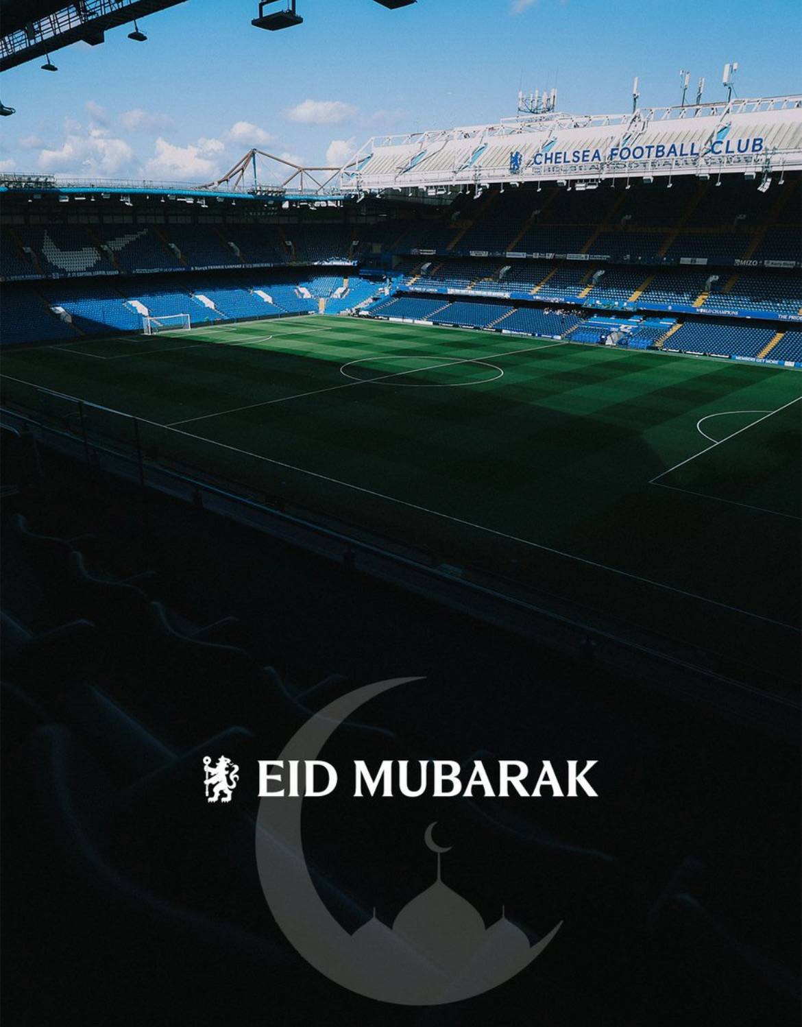 Eid Mubarak to all of our fans celebrating across the world. ๐๐
#CFC | #Chelsea
๐ฒ @CFC_ChelseaF...