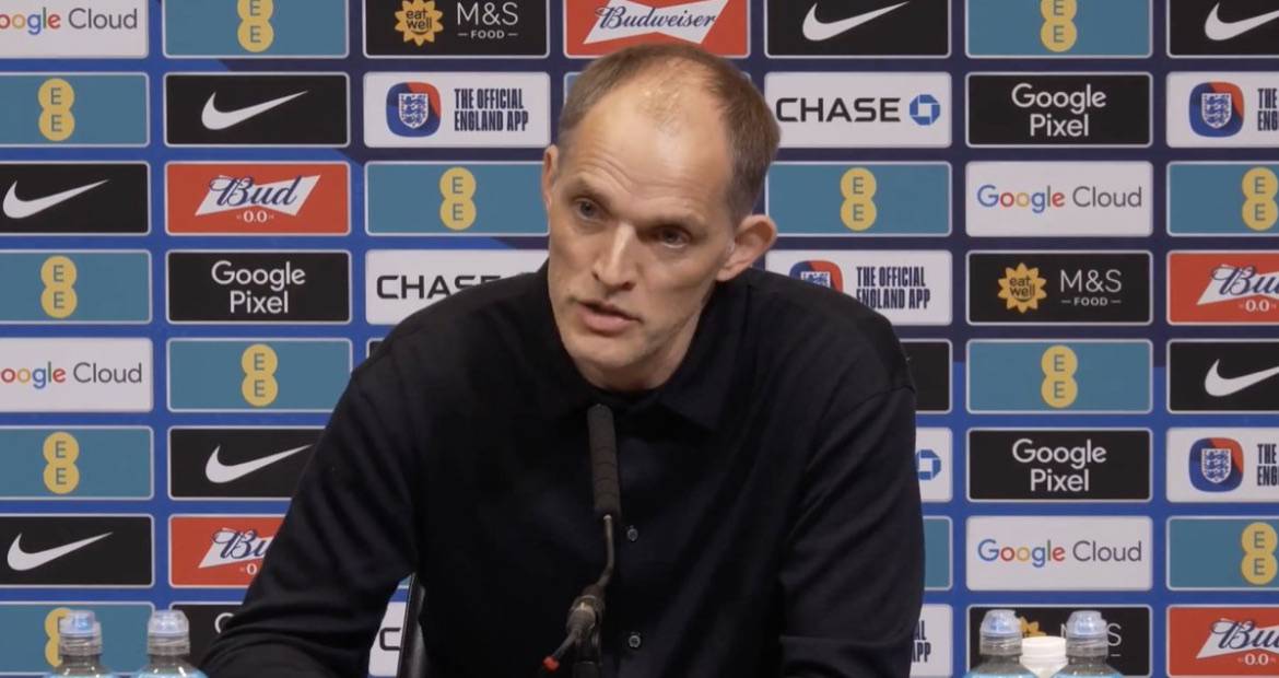 Thomas Tuchel says Dean Henderson, Burn, Guehi, Konsa, O'Reilly, Anderson, Rice, Rogers, Gordon, Kan...