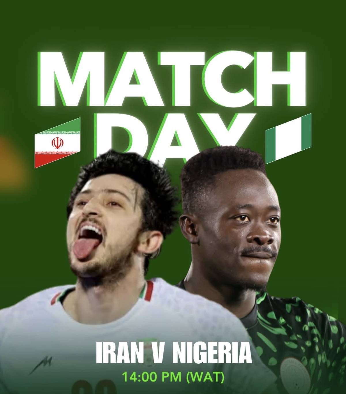 MATCH DAY ๐ณ๐ฌ x ๐ฎ๐ท
๐ 2:00PM WAT
๐๏ธ Mardan Stadyumu, Antalya, Turkey
#54footballx #fblifestyle