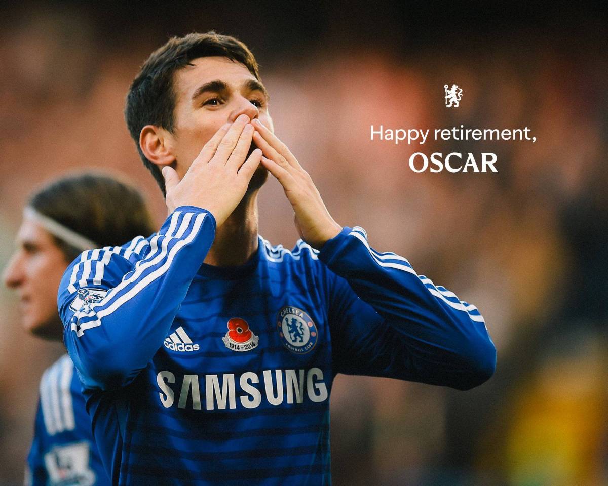 An amazing player.
Happy retirement, Oscar! ๐
#CFC | #Chelsea
๐ฒ @CFC_ChelseaFC