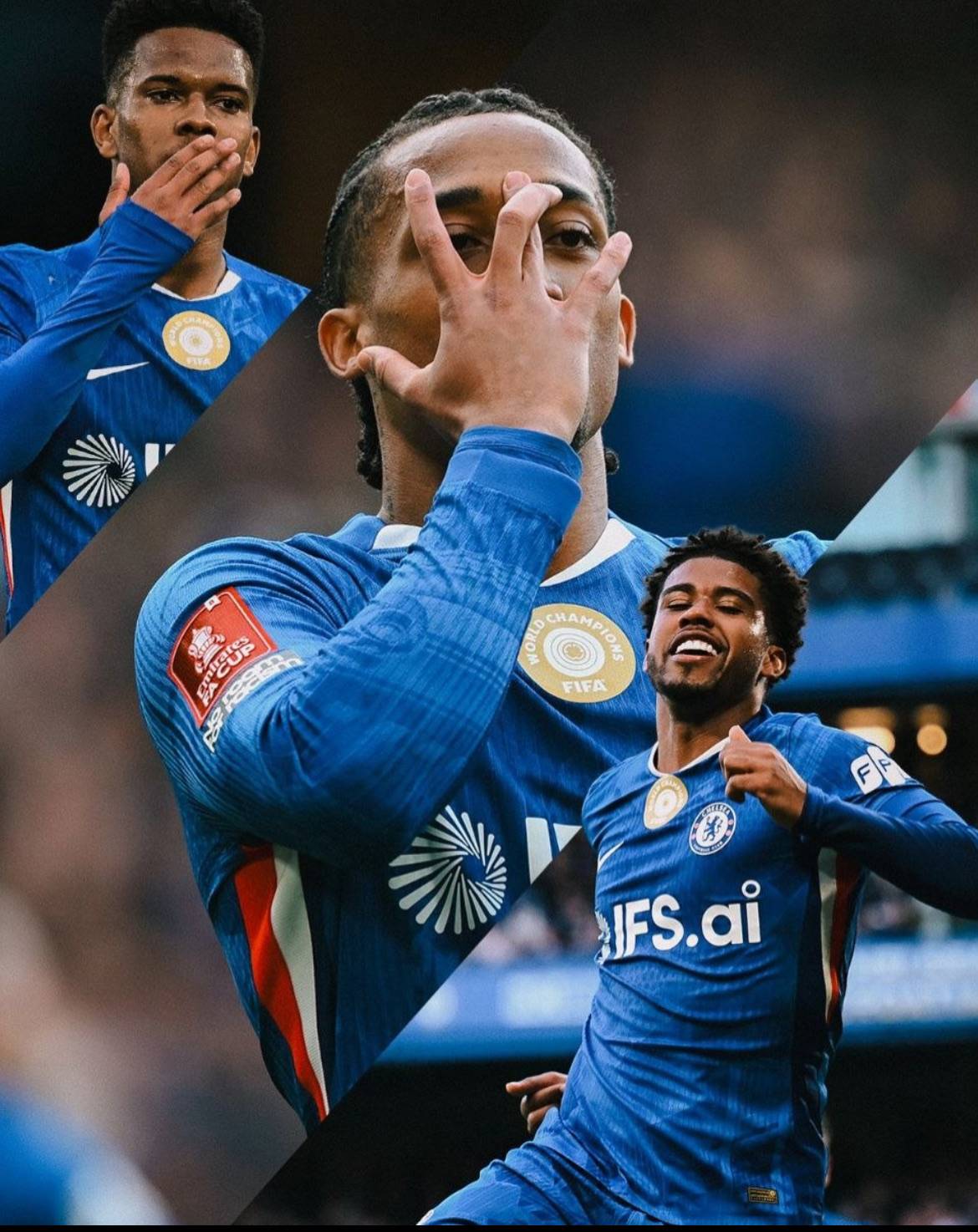 Our Samba Blues, all on the scoresheet. ๐ง๐ทโฝ๏ธ
#CFC | #Chelsea | #EmiratesFACup
๐ฒ @CFC_ChelseaFC