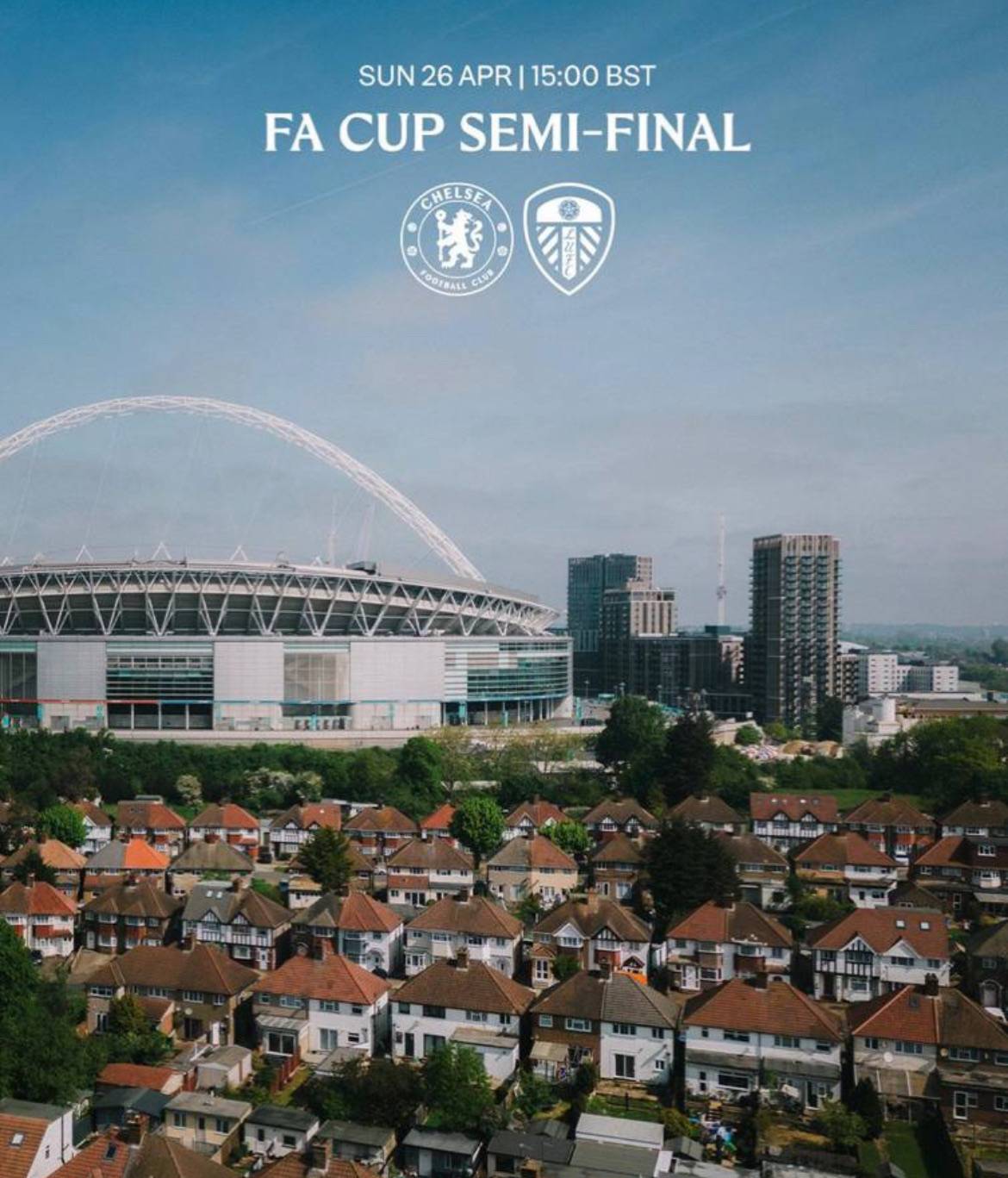 Confirmed: Chelsea will face Leeds United in the FA Cup semi-finals on Sunday 26th April 2026 at 3pm...
